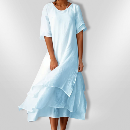 Dames Maxi Jurk Vloeiende Stijl Ademend Katoen 8