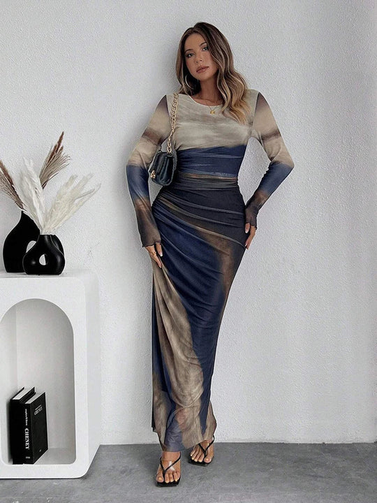 Dames Maxi Jurk Vloeiende Stijl Ademend Materiaal voor Zomer 2