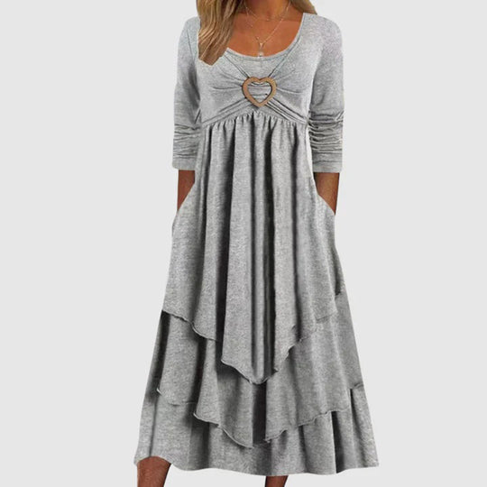 Dames Maxi Jurk met Elegante Stijl 0