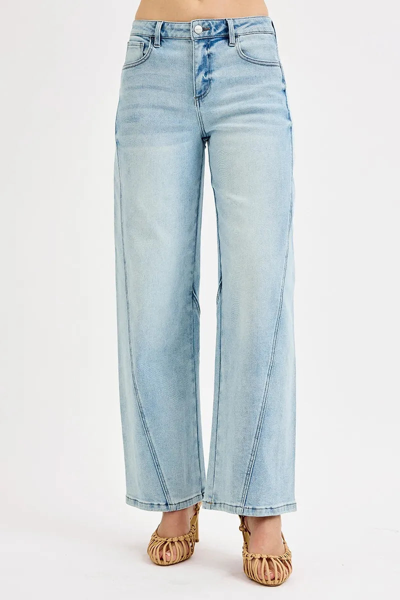 Dames Mid Rise Barrel Jeans Comfortabel en Tijdloos 4