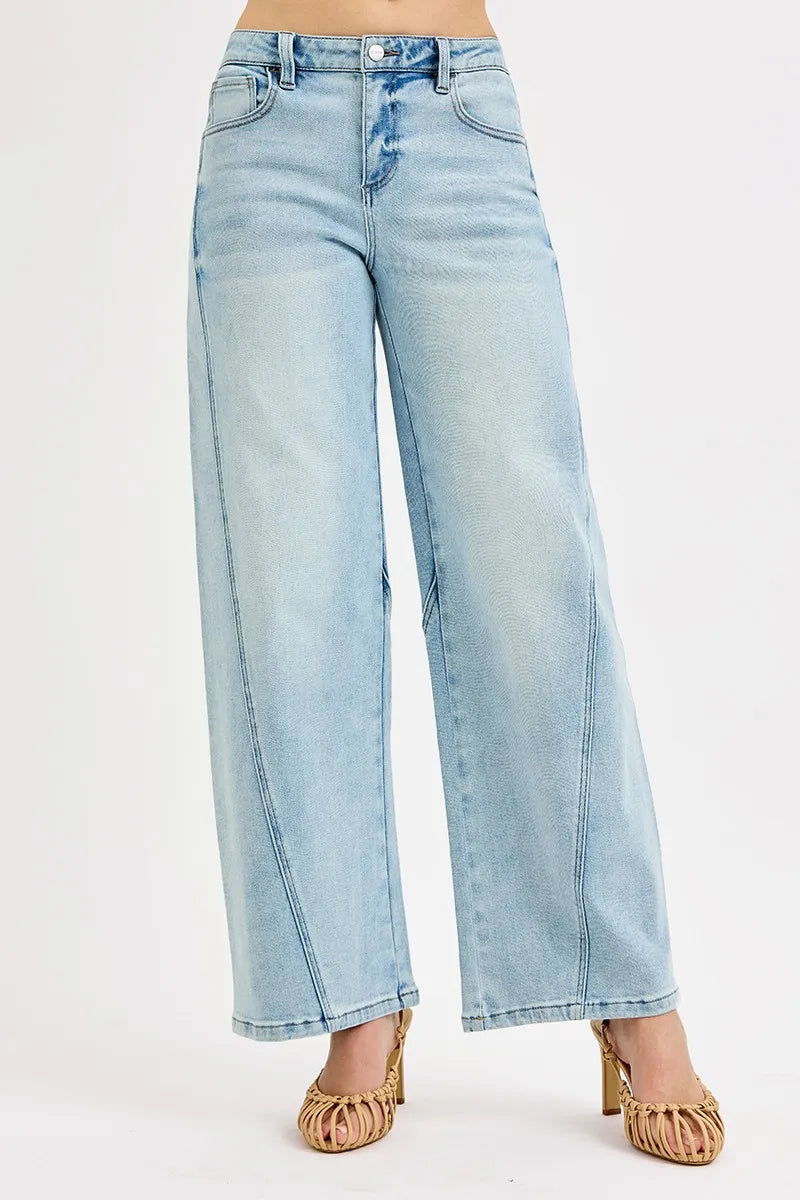 Dames Mid Rise Barrel Jeans Comfortabel en Tijdloos 5