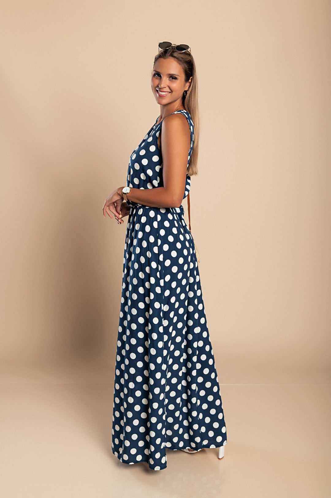 Dames Midi Jurk Polka Dot Lichtgewicht Ademend 2