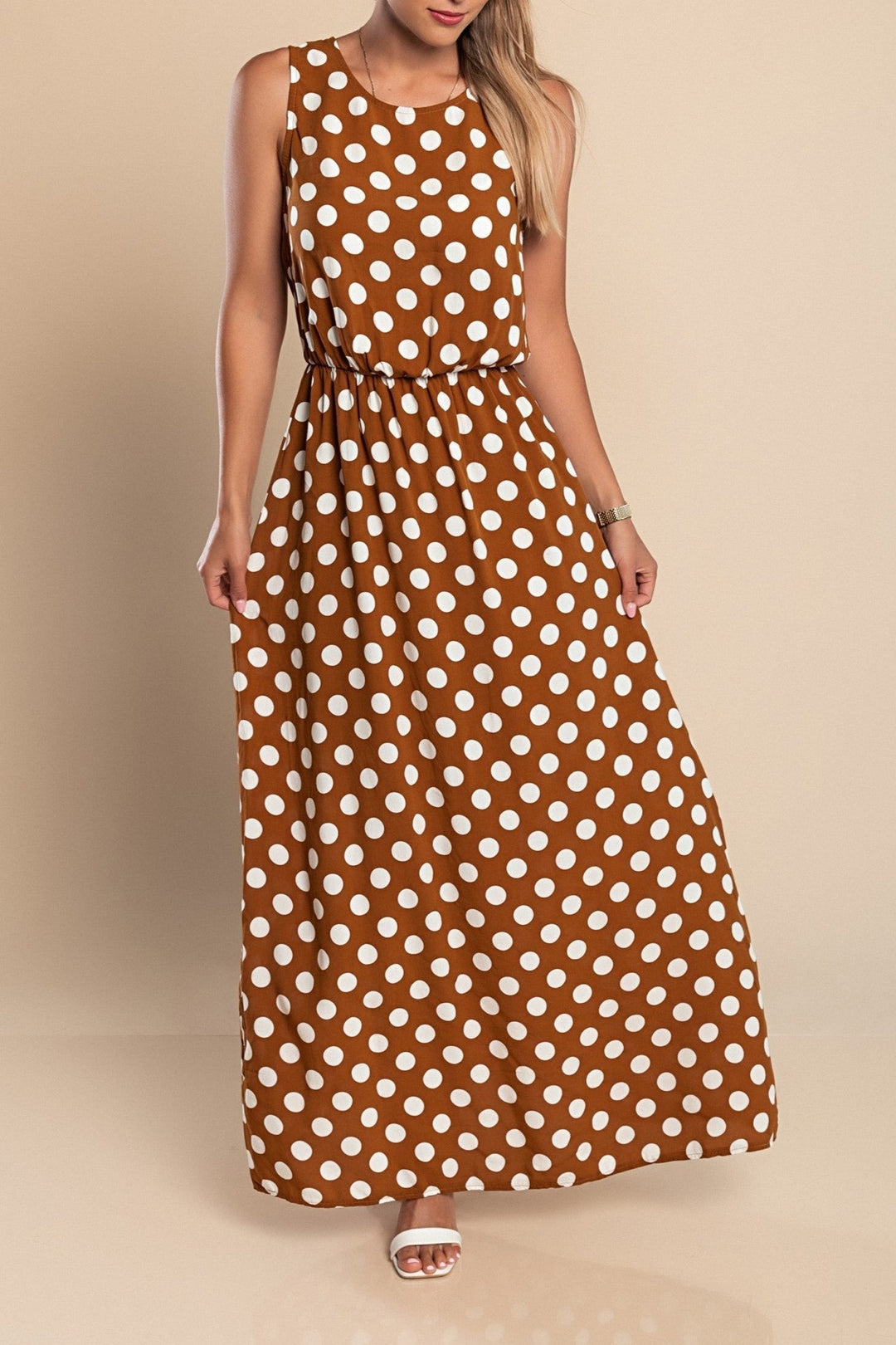 Dames Midi Jurk Polka Dot Lichtgewicht Ademend 5