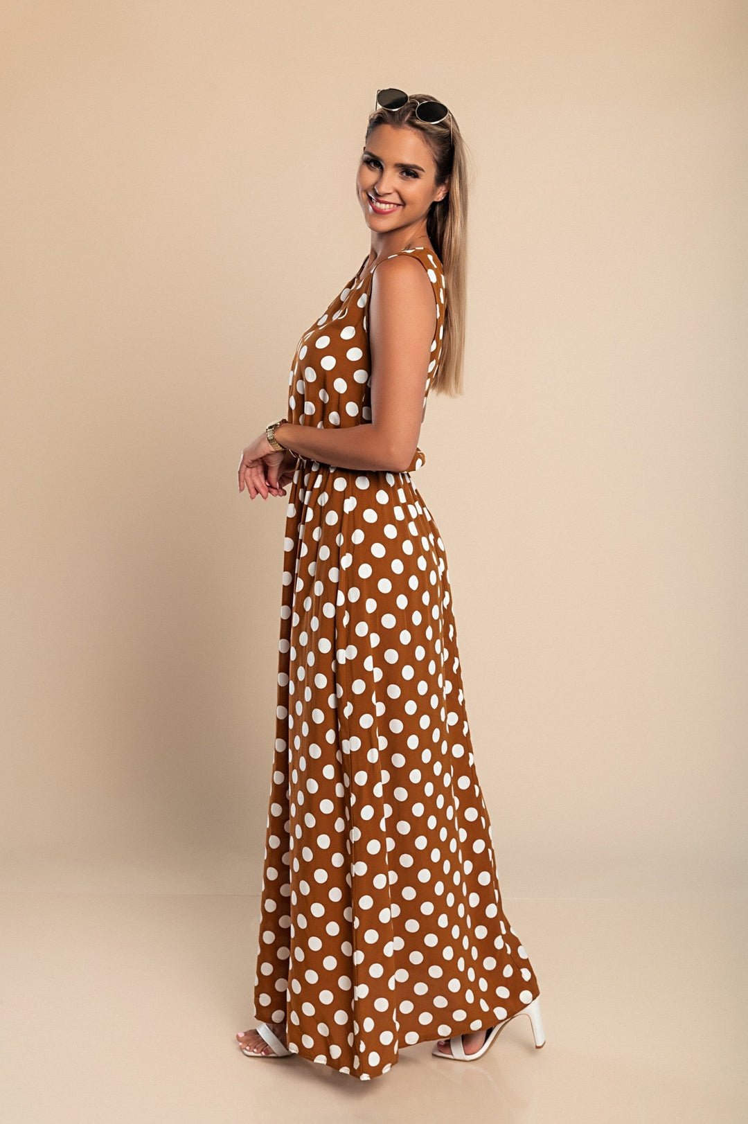Dames Midi Jurk Polka Dot Lichtgewicht Ademend 6