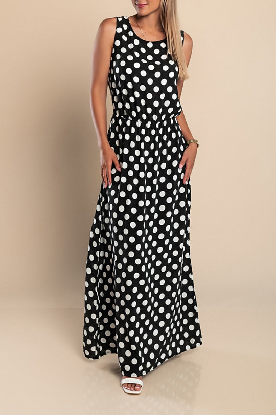Dames Midi Jurk Polka Dot Lichtgewicht Ademend 9