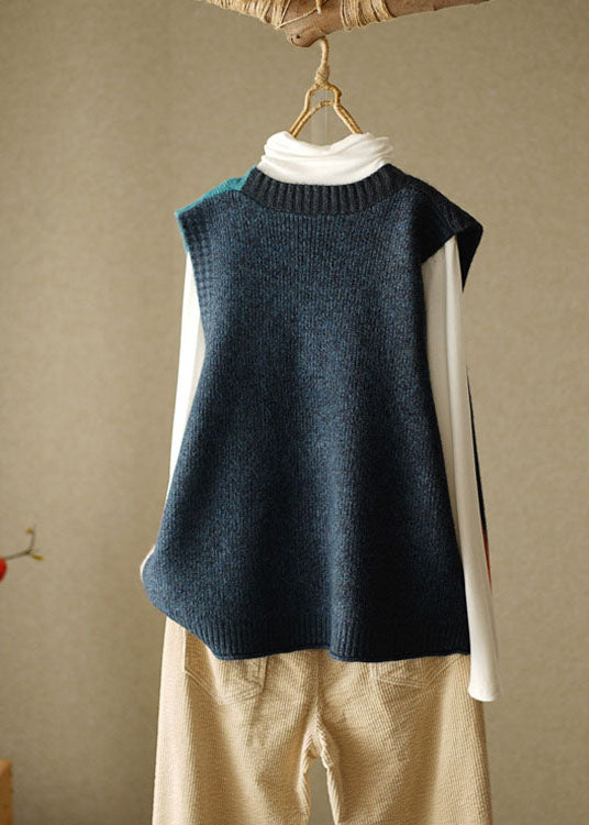 Dames Mouwloos Gebreid Strandvest met V-hals 2