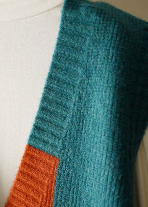 Dames Mouwloos Gebreid Strandvest met V-hals 4