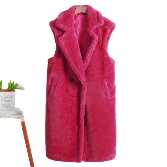 Dames Mouwloze Jas Oversized Pasvorm 2