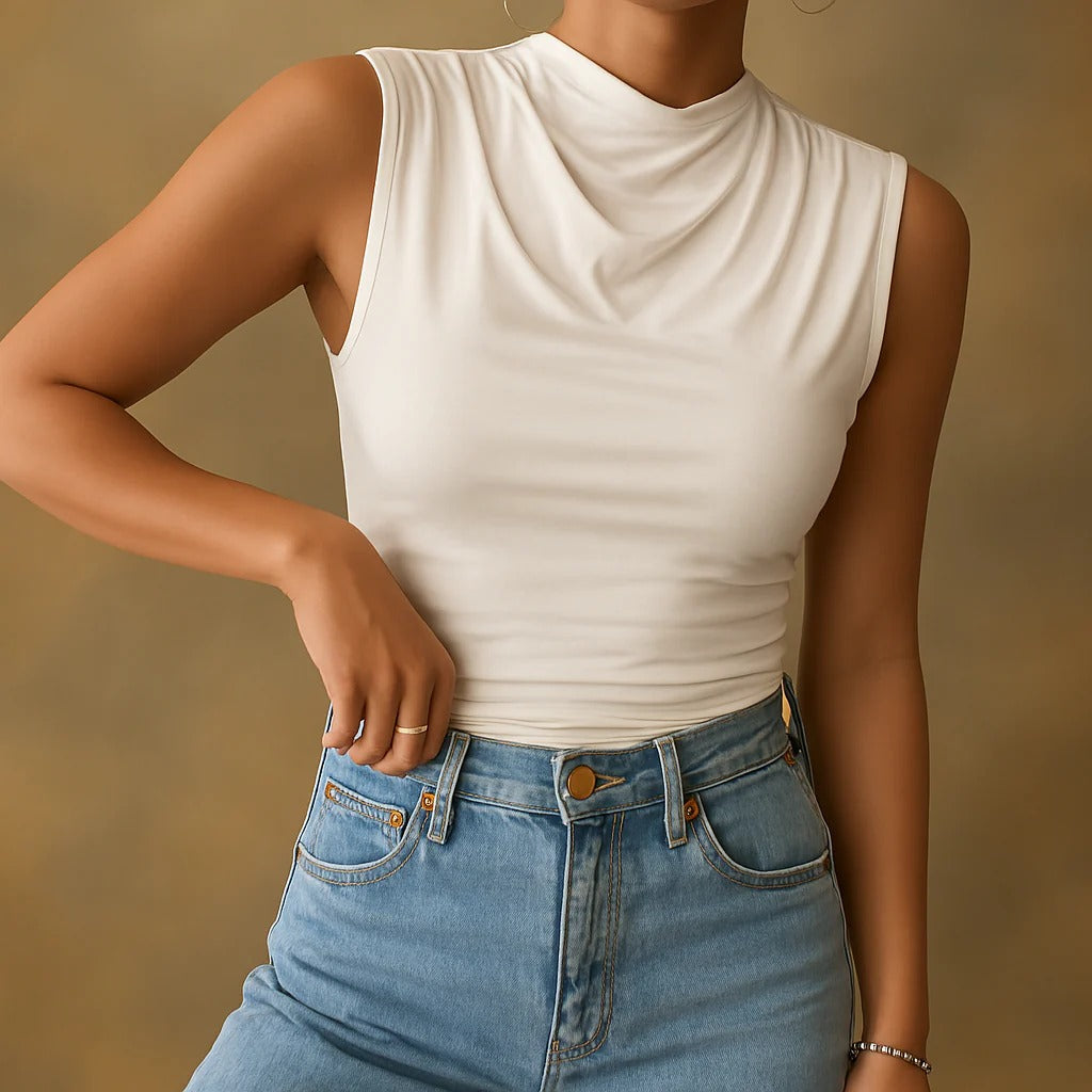 Dames Mouwloze Tanktop Klassiek Stijl 3
