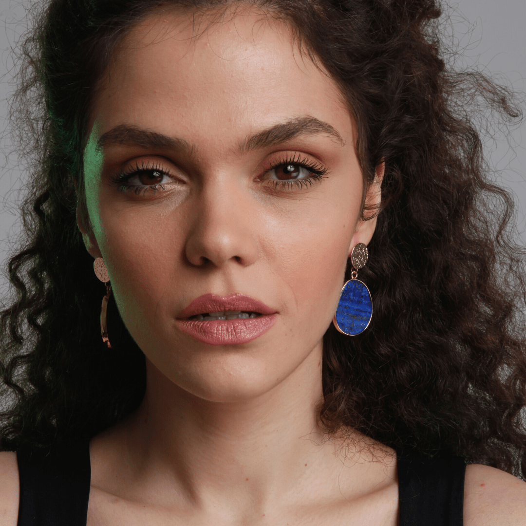 Dames Oorbellen Hemelse Lapis 3
