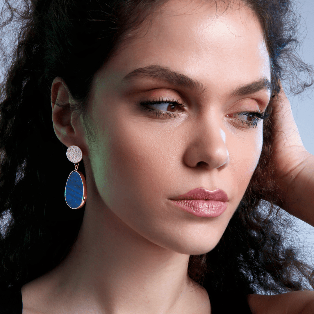 Dames Oorbellen Hemelse Lapis 5