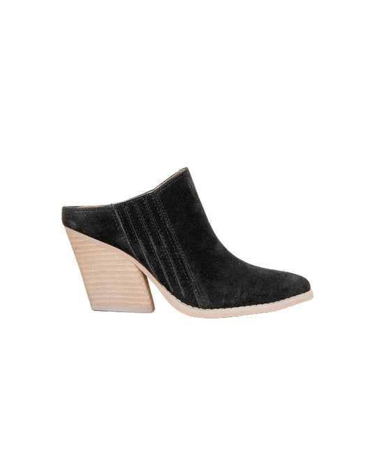 Dames Open Rug Chunky Hiel Wedge Mule 0