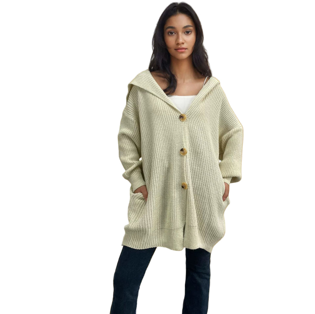 Dames Oversized Cardigan Gebreid 0