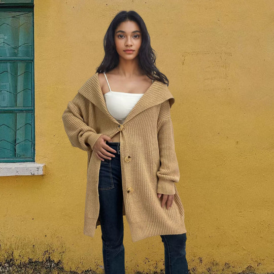 Dames Oversized Cardigan Gebreid 2