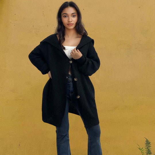 Dames Oversized Cardigan Gebreid 4