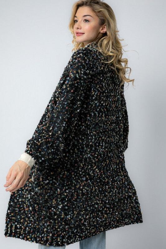 Dames Oversized Cardigan Marled Breiwerk Zacht Breiwerk 2