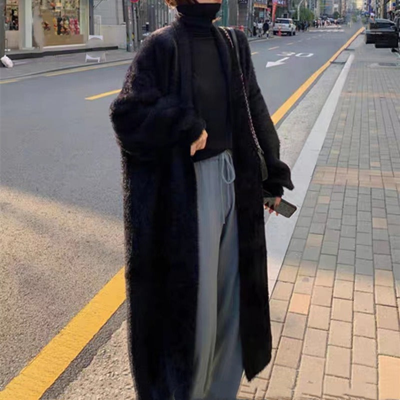 Dames Oversized Gebreide Cardigan met Open Voorzijde 3