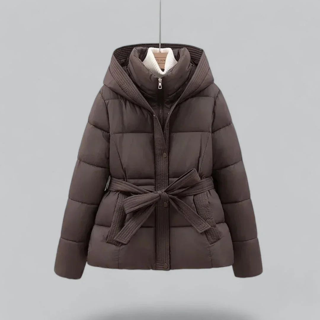 Dames Parka Winterjas Met Riem 1