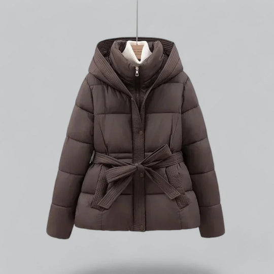 Dames Parka Winterjas Met Riem 1