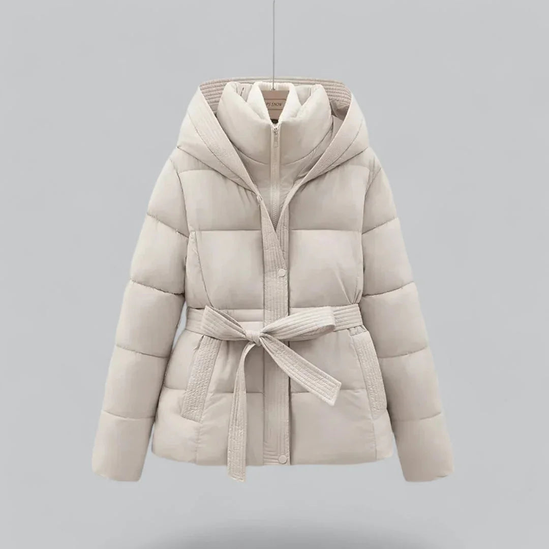 Dames Parka Winterjas Met Riem 3
