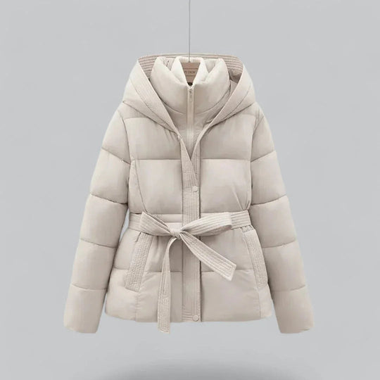 Dames Parka Winterjas Met Riem 3