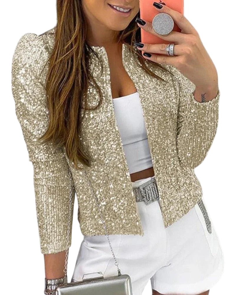 Dames Party Jacket Pailletten 0