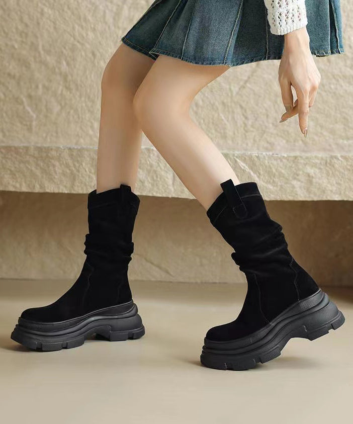 Dames Platformlaarzen met Splitstijl 1