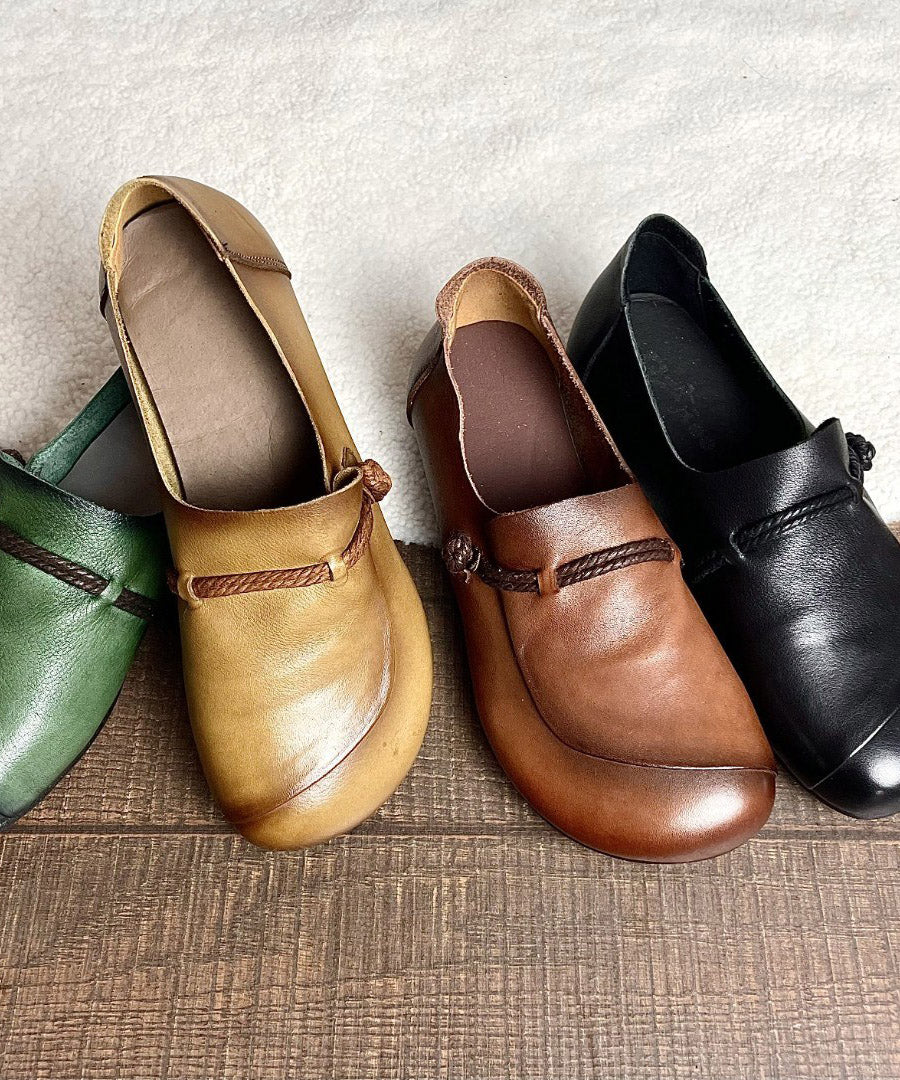 Dames Platte Schoenen Retro Stijl met Gesplitste Kruisband 3