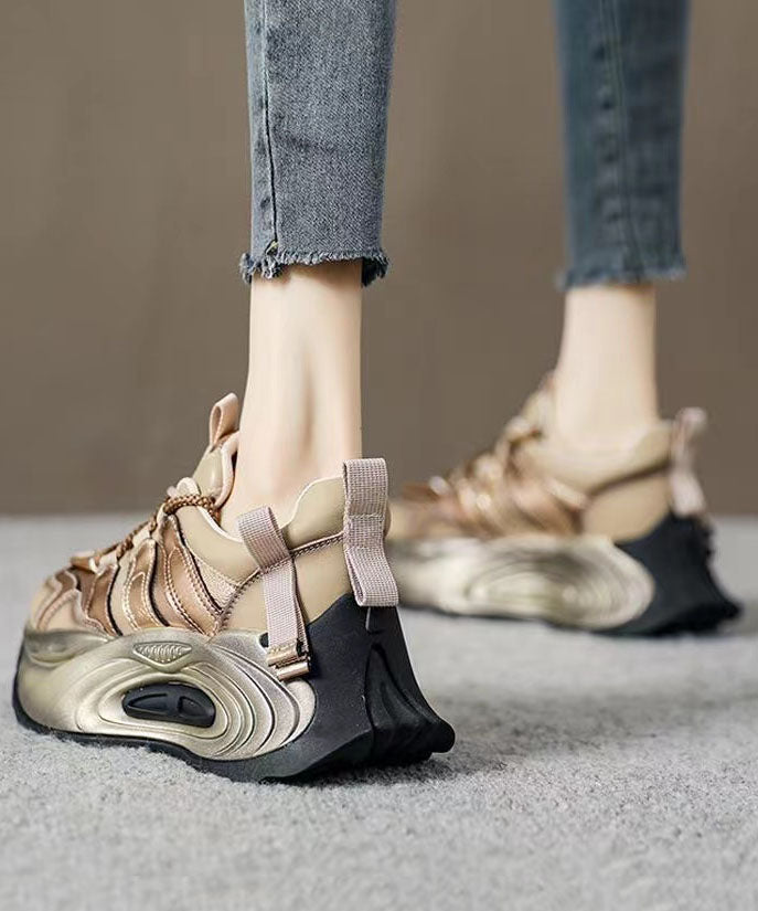 Dames Platte Schoenen met Platform en Gesplitste Band 0