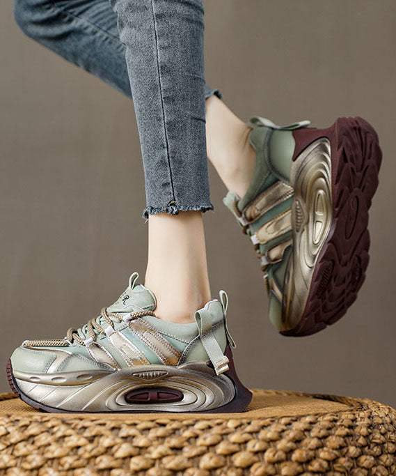 Dames Platte Schoenen met Platform en Gesplitste Band 4