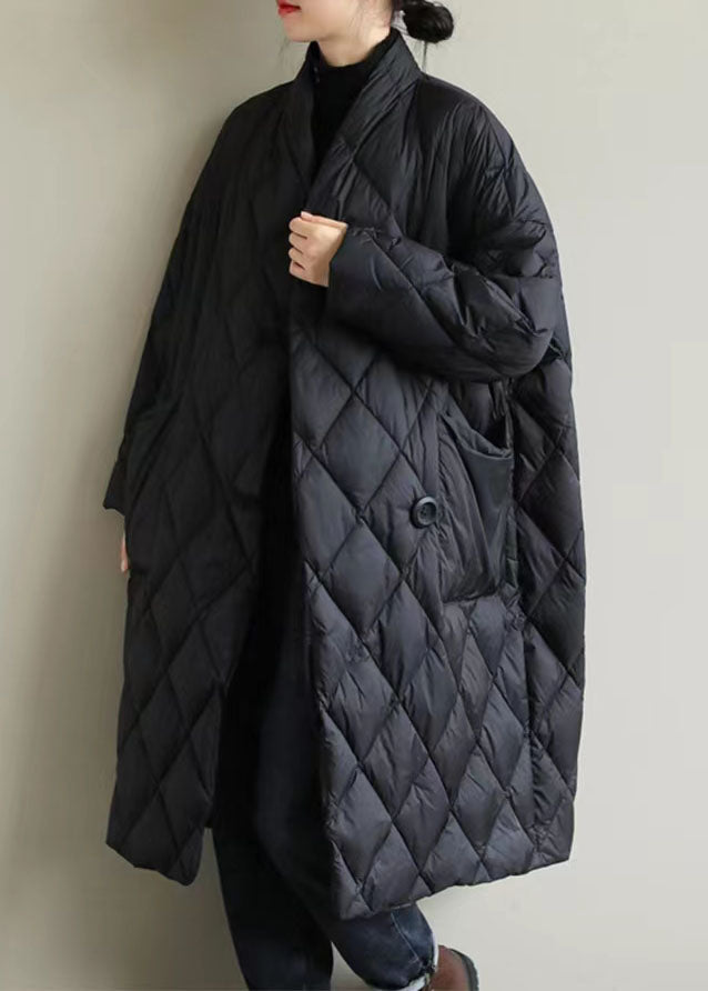 Dames Pufferjack met Opstaande Kraag en Grote Zakken 1