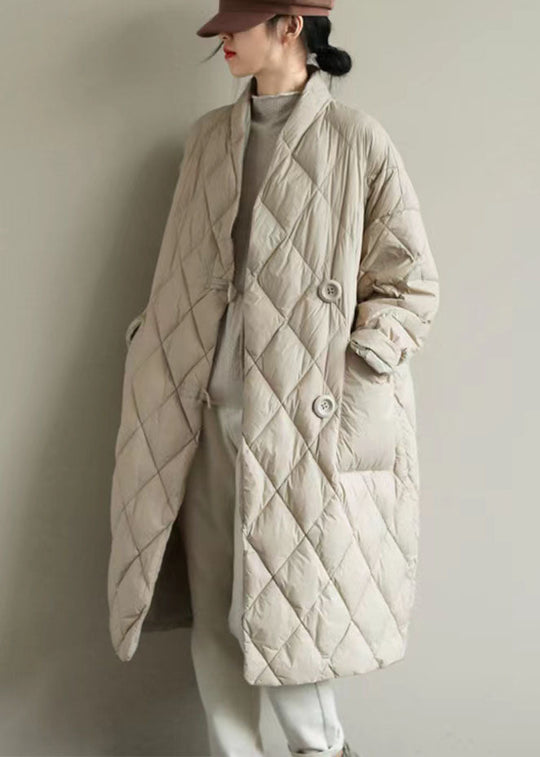 Dames Pufferjack met Opstaande Kraag en Grote Zakken 3