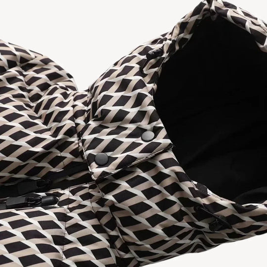 Dames Pufferjack met Riemontwerp 4