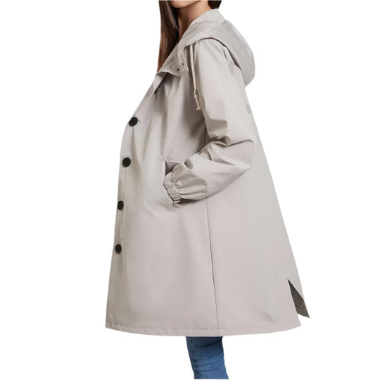 Dames Regenjas Lichtgewicht Waterdicht Met Capuchon voor Buitenactiviteiten 0
