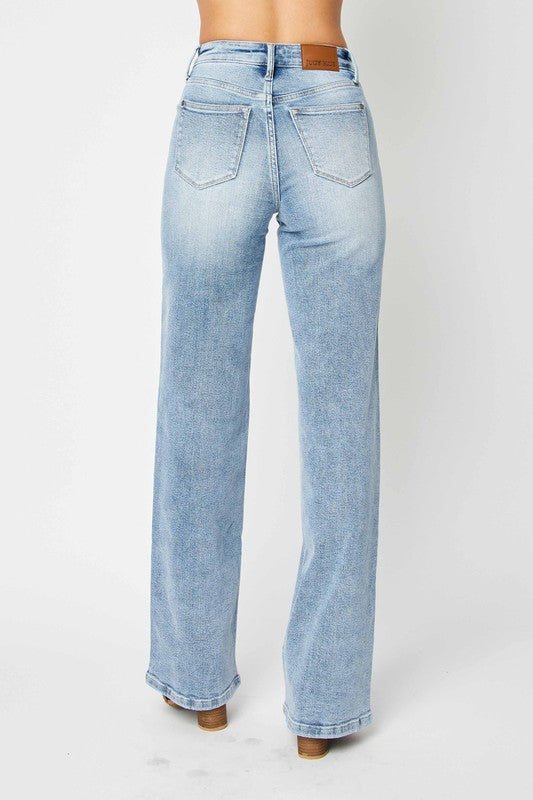 Dames Retro Jeans Hoge Taille Met Voorpand 3
