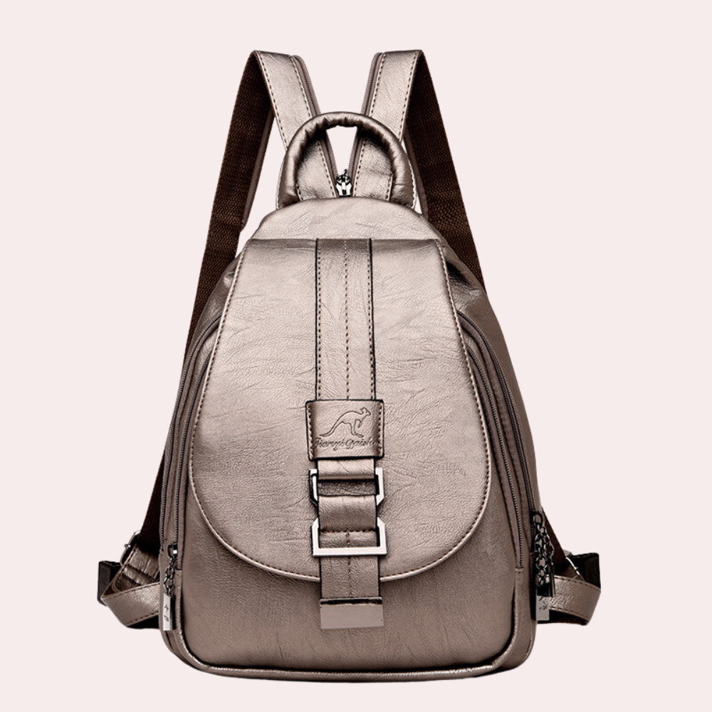 Dames Rugzak Laptop PU-Leder Modern en Veelzijdig 6