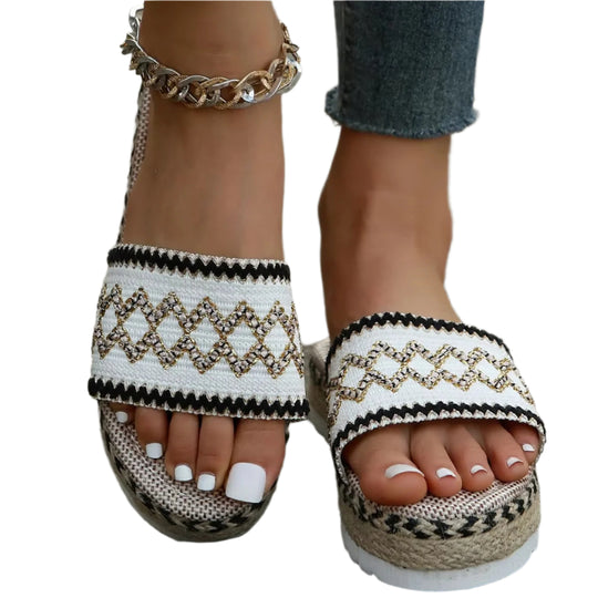 Dames Sandalen Geweven Comfort Lichtgewicht Ergonomisch 0