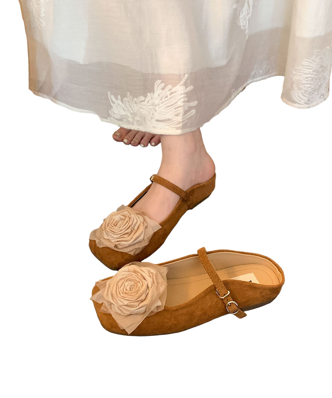 Dames Sandalen Met Bloemenprint 0