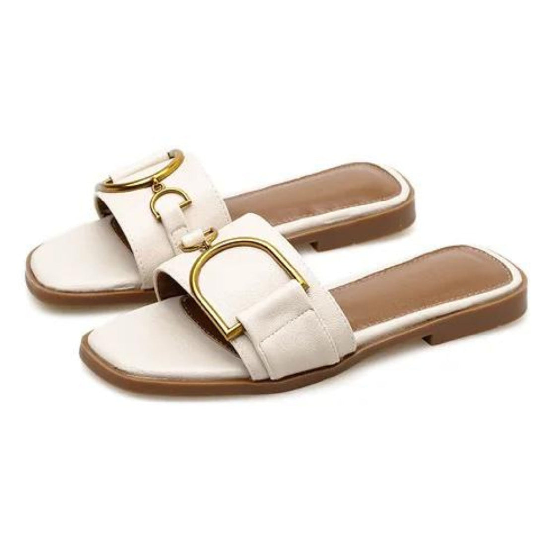 Dames Sandalen Vierkante Neus Chic Leer 2