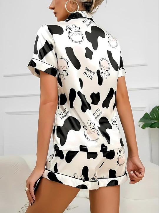 Dames Satin Pyjama Set Luxe Stijl 2