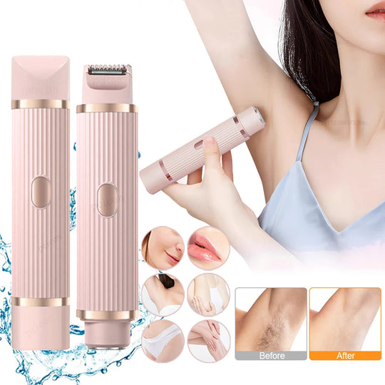 Dames Scheerapparaat Voor Dames Multifunctionele Trimmer IPX7 Waterdicht 0