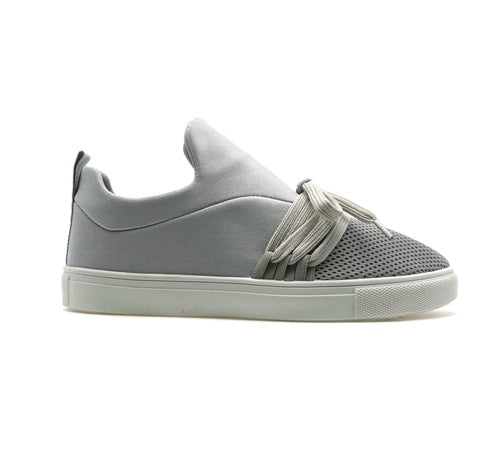 Dames Slip-on Schoenen Comfortabel Textiel Grijs 0