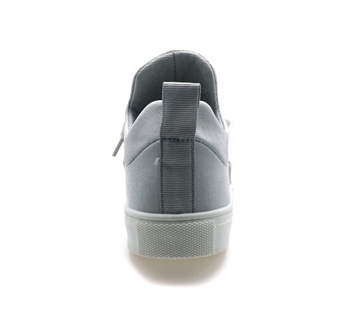 Dames Slip-on Schoenen Comfortabel Textiel Grijs 2