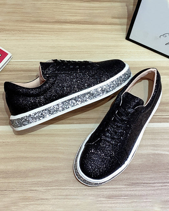 Dames Sneakers Platform Glitter Stijlvol 2