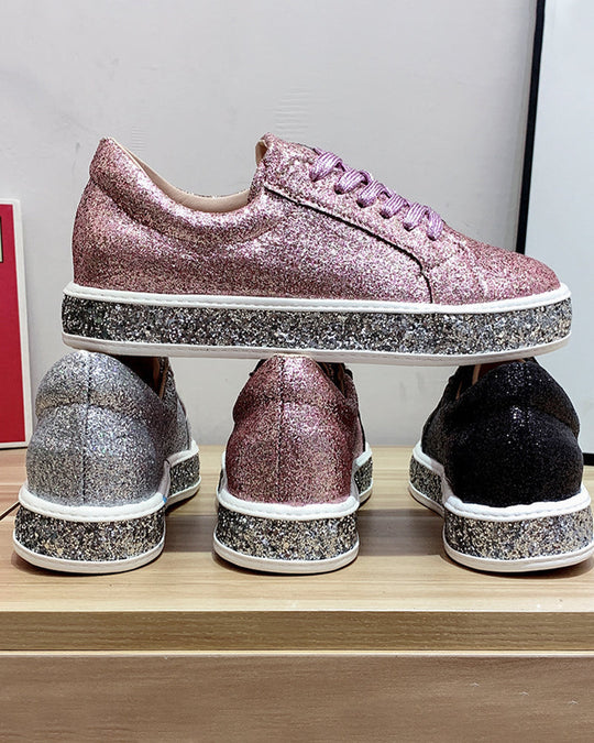 Dames Sneakers Platform Glitter Stijlvol 7