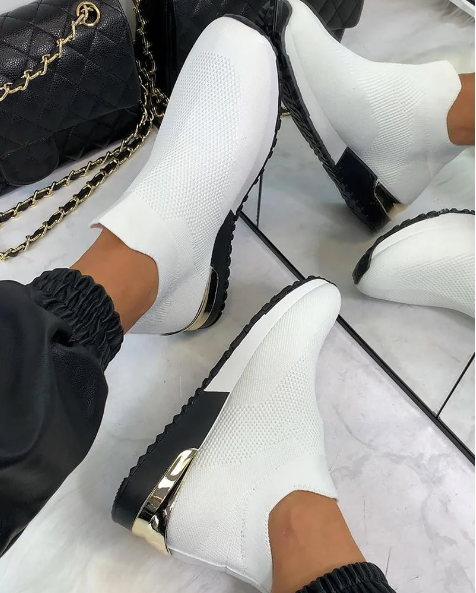 Dames Sneakers Slip-On Modern met Comfortabel Gebreid Ontwerp 2