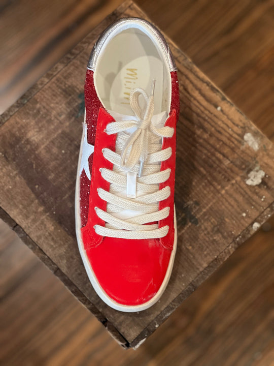 Dames Sneakers Sportief Rood 1
