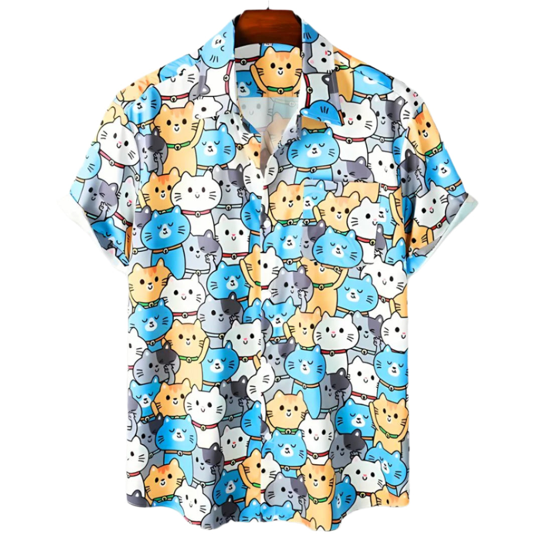 Dames T-shirt Met Cat Print Relaxed Stijl 0