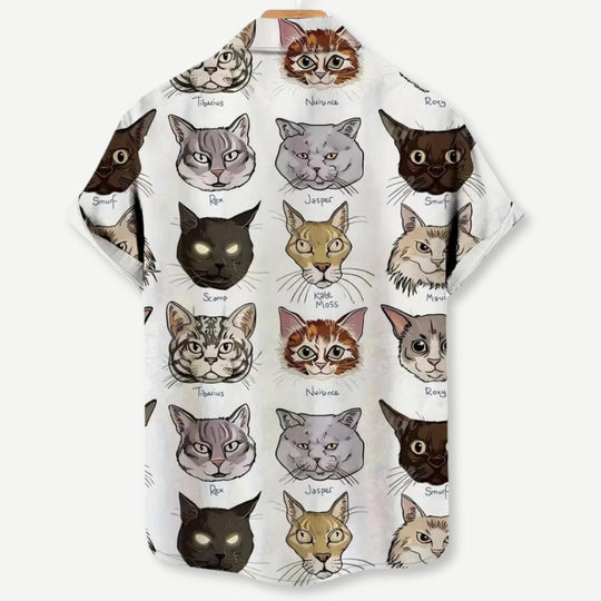 Dames T-shirt Relaxed Stijl Met Kitty Prints 1