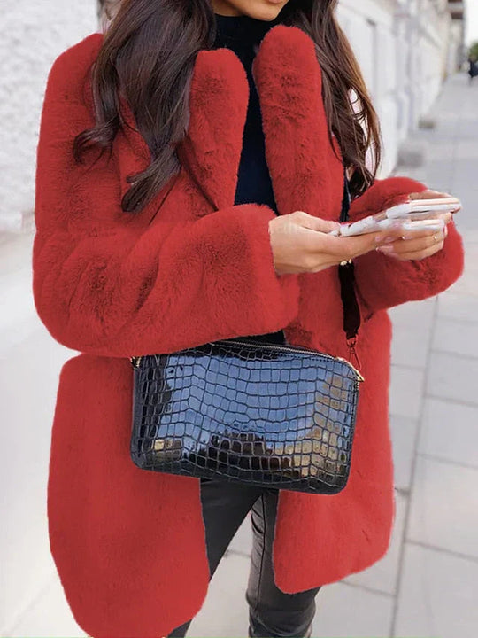 Dames Teddy Coat Oversized Pasvorm 3